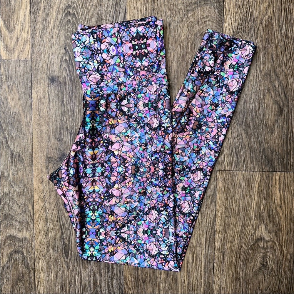 That New Label Colorful Geometric Abstract Leggings